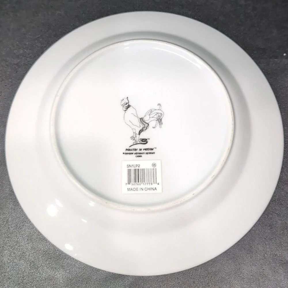 Sharon‎ Neuhaus Fruit Cocktail Luncheon Plate, Vintage Poultry In Motion Series